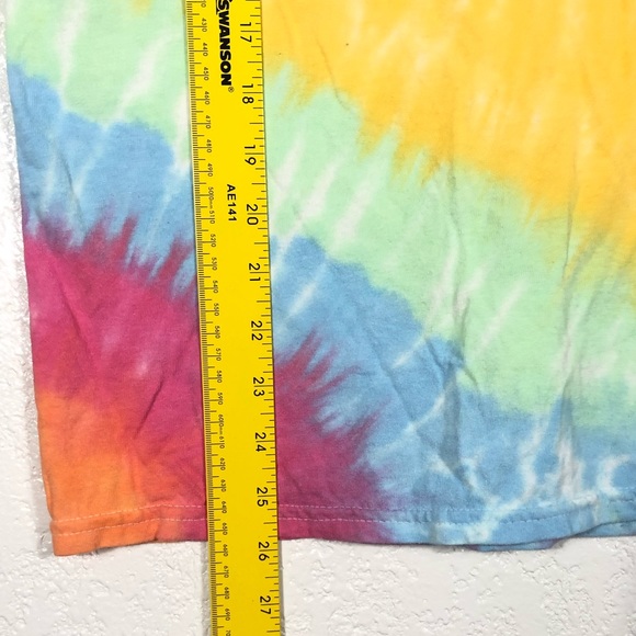 Mookee by Yuske ft. Ann Marie tie dye free the nipple tee sz S - Picture 5 of 5